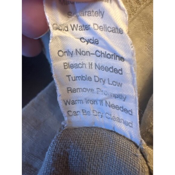 Cabi Womens Linen Pants M Beige Relaxed Fit Drawstring Waist - Picture 4 of 6